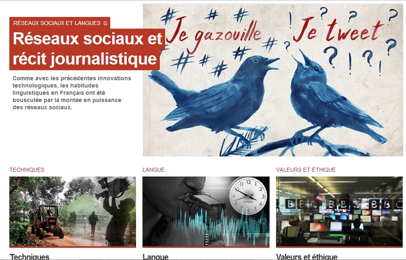 Les cours de journalisme de la BBC sont disponibles en français